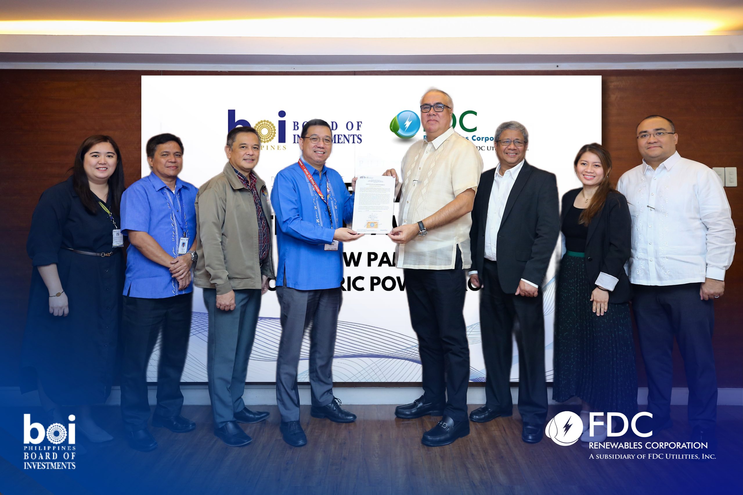 BOI grants green lane certificate to Filinvest’s Php4.8-B hydroelectric power project in Pangasinan and Nueva Vizcaya  