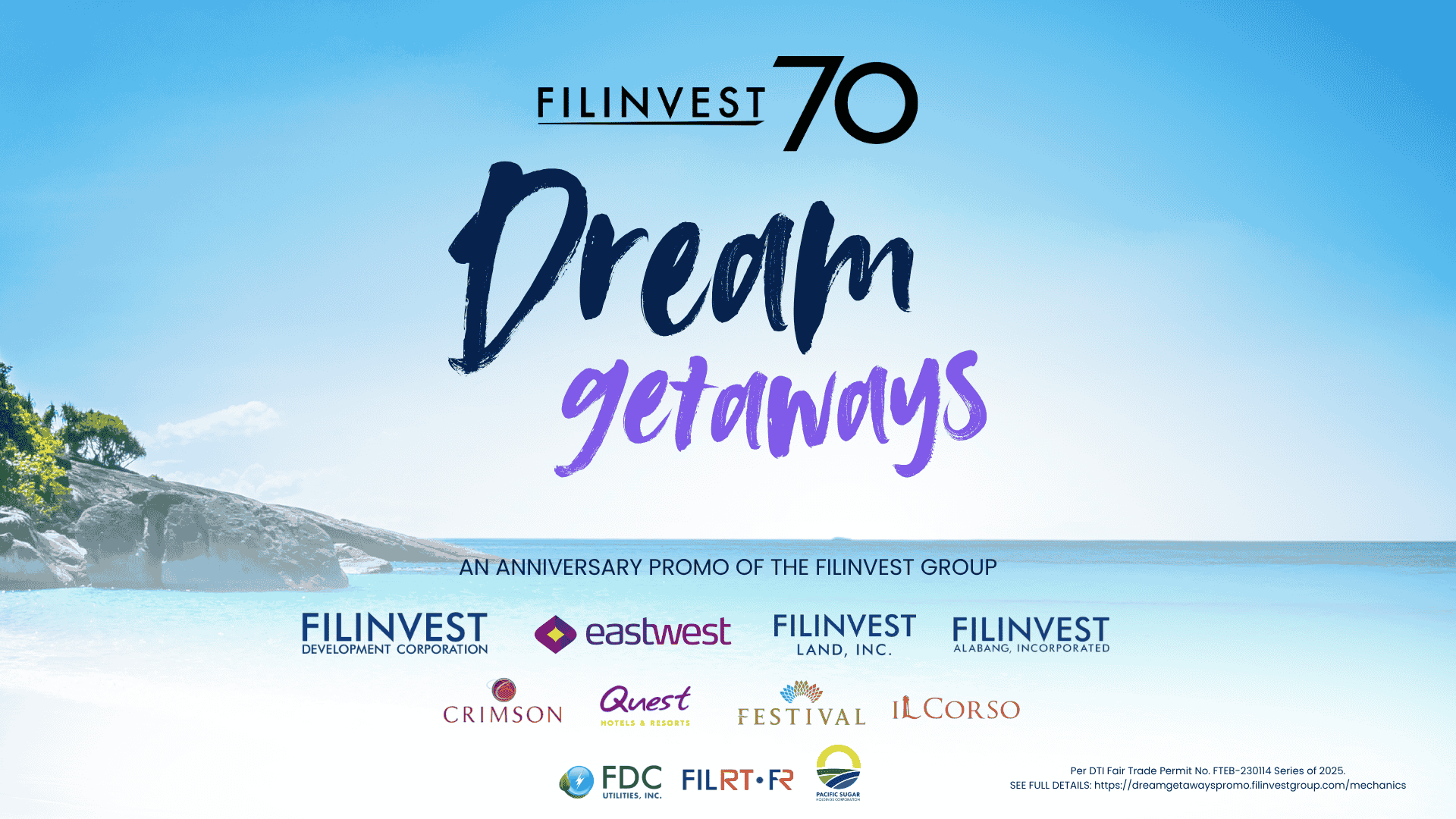 Filinvest Thanks Customers With a 70th Anniversary Dream Getaway