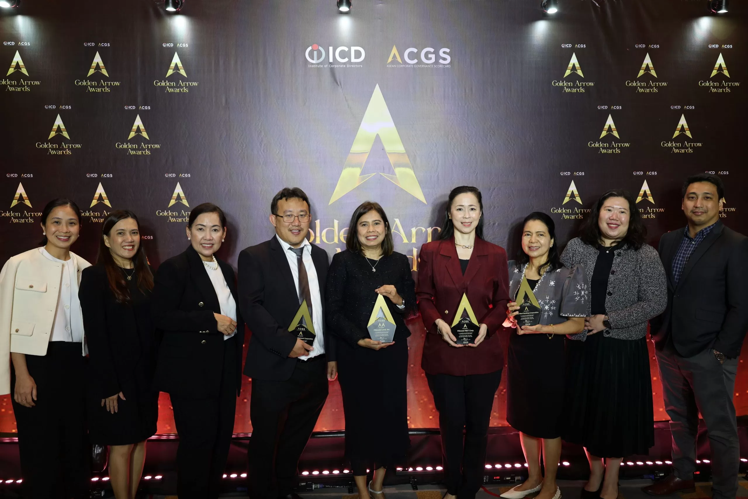 Filinvest Group recognized at the 2024 Golden Arrow Awards for good governance    